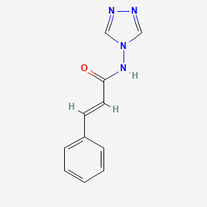 molecular formula C11H10N4O B14962369 3-Phenyl-N-[1,2,4]triazol-4-yl-acrylamide 