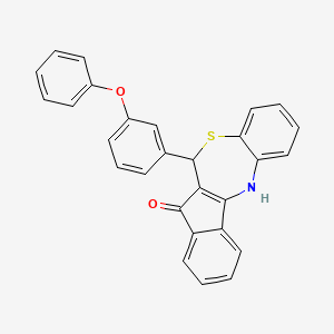 6-(3-phenoxyphenyl)-6,12-dihydro-5H-benzo[b]indeno[1,2-e][1,4]thiazepin-5-one