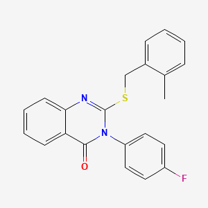 molecular formula C22H17FN2OS B14962407 3-(4-fluorophenyl)-2-[(2-methylbenzyl)sulfanyl]quinazolin-4(3H)-one 