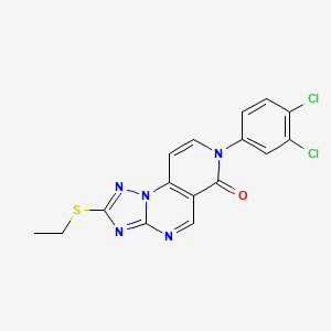 7-(3,4-dichlorophenyl)-2-(ethylsulfanyl)pyrido[3,4-e][1,2,4]triazolo[1,5-a]pyrimidin-6(7H)-one