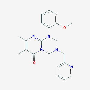 1-(2-methoxyphenyl)-7,8-dimethyl-3-(pyridin-2-ylmethyl)-1,2,3,4-tetrahydro-6H-pyrimido[1,2-a][1,3,5]triazin-6-one