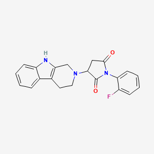 1-(2-fluorophenyl)-3-(1,3,4,9-tetrahydro-2H-beta-carbolin-2-yl)pyrrolidine-2,5-dione