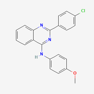 2-(4-chlorophenyl)-N-(4-methoxyphenyl)quinazolin-4-amine