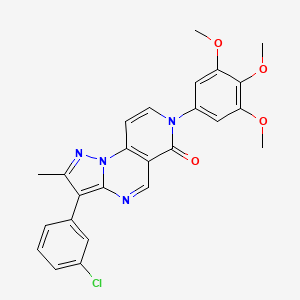 3-(3-chlorophenyl)-2-methyl-7-(3,4,5-trimethoxyphenyl)pyrazolo[1,5-a]pyrido[3,4-e]pyrimidin-6(7H)-one