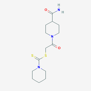 2-(4-Carbamoylpiperidin-1-yl)-2-oxoethyl piperidine-1-carbodithioate