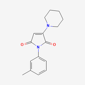 1-(3-methylphenyl)-3-(piperidin-1-yl)-1H-pyrrole-2,5-dione