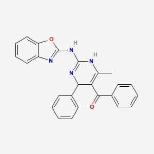 molecular formula C25H20N4O2 B14962558 [2-(1,3-Benzoxazol-2-ylamino)-6-methyl-4-phenyl-1,4-dihydropyrimidin-5-yl](phenyl)methanone 