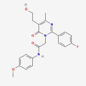 2-[2-(4-fluorophenyl)-5-(2-hydroxyethyl)-4-methyl-6-oxopyrimidin-1(6H)-yl]-N-(4-methoxyphenyl)acetamide