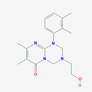 1-(2,3-dimethylphenyl)-3-(2-hydroxyethyl)-7,8-dimethyl-1,2,3,4-tetrahydro-6H-pyrimido[1,2-a][1,3,5]triazin-6-one