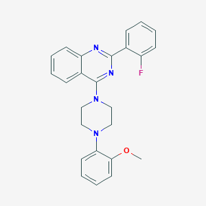 2-(2-Fluorophenyl)-4-[4-(2-methoxyphenyl)piperazin-1-yl]quinazoline