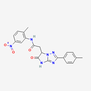 N-(2-methyl-5-nitrophenyl)-2-[2-(4-methylphenyl)-5-oxo-5,6-dihydro-4H-imidazo[1,2-b][1,2,4]triazol-6-yl]acetamide