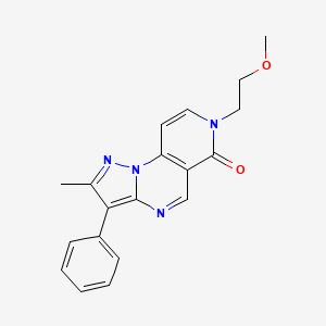 molecular formula C19H18N4O2 B14962666 7-(2-methoxyethyl)-2-methyl-3-phenylpyrazolo[1,5-a]pyrido[3,4-e]pyrimidin-6(7H)-one 