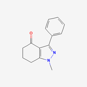 molecular formula C14H14N2O B14962730 1-methyl-3-phenyl-1,5,6,7-tetrahydro-4H-indazol-4-one 