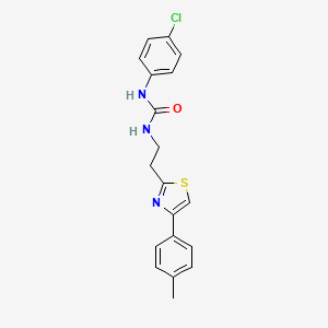 1-(4-Chlorophenyl)-3-{2-[4-(4-methylphenyl)-1,3-thiazol-2-yl]ethyl}urea