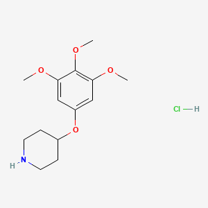 molecular formula C14H22ClNO4 B1496276 4-(3,4,5-Trimethoxyphenoxy)piperidine HCl 