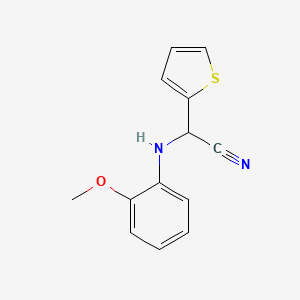 molecular formula C13H12N2OS B14962760 (2-Methoxyanilino)(2-thienyl)methyl cyanide 