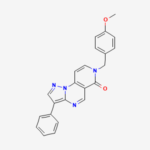 7-(4-methoxybenzyl)-3-phenylpyrazolo[1,5-a]pyrido[3,4-e]pyrimidin-6(7H)-one