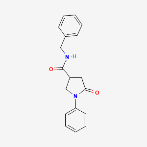 N-benzyl-5-oxo-1-phenylpyrrolidine-3-carboxamide