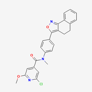 4-Pyridinecarboxamide, 2-chloro-N-[4-(4,5-dihydronaphth[1,2-c]isoxazol-3-yl)phenyl]-6-methoxy-N-methyl-