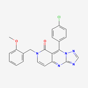 molecular formula C22H16ClN5O2 B14962794 9-(4-chlorophenyl)-7-(2-methoxybenzyl)pyrido[4,3-d][1,2,4]triazolo[1,5-a]pyrimidin-8(7H)-one 