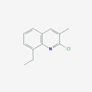 molecular formula C12H12ClN B149628 2-Chloro-8-ethyl-3-methylquinoline CAS No. 132118-30-0