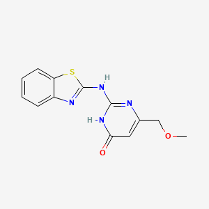 2-(1,3-Benzothiazol-2-ylamino)-6-(methoxymethyl)pyrimidin-4-ol