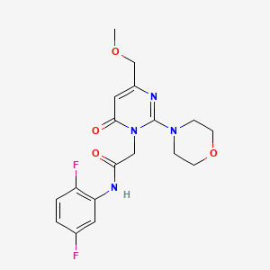 N-(2,5-difluorophenyl)-2-[4-(methoxymethyl)-2-(morpholin-4-yl)-6-oxopyrimidin-1(6H)-yl]acetamide