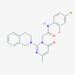 N-(4-bromo-2-fluorophenyl)-2-[2-(3,4-dihydroisoquinolin-2(1H)-yl)-4-methyl-6-oxopyrimidin-1(6H)-yl]acetamide