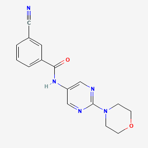 3-cyano-N-(2-morpholinopyrimidin-5-yl)benzamide