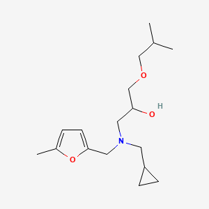 (Cyclopropylmethyl)[2-hydroxy-3-(2-methylpropoxy)propyl][(5-methylfuran-2-YL)methyl]amine