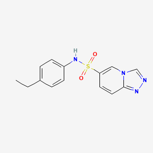 molecular formula C14H14N4O2S B14962997 N-(4-ethylphenyl)[1,2,4]triazolo[4,3-a]pyridine-6-sulfonamide 