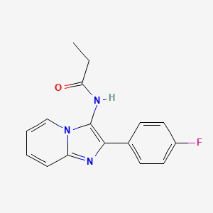 N-[2-(4-fluorophenyl)imidazo[1,2-a]pyridin-3-yl]propanamide