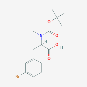 molecular formula C15H20BrNO4 B1496314 N-Boc-N-methyl-3-bromo-DL-phenylalanine 