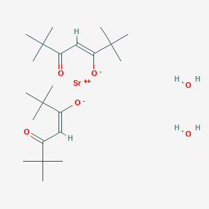 molecular formula C22H42O6S B1496315 strontium;(Z)-2,2,6,6-tetramethyl-5-oxohept-3-en-3-olate;(E)-2,2,6,6-tetramethyl-5-oxohept-3-en-3-olate;dihydrate CAS No. 314075-42-8