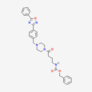 molecular formula C31H33N5O4 B14963177 Benzyl N-[4-oxo-4-(4-{[4-(5-phenyl-1,2,4-oxadiazol-3-YL)phenyl]methyl}piperazin-1-YL)butyl]carbamate 