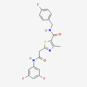 2-{2-[(3,5-difluorophenyl)amino]-2-oxoethyl}-N-(4-fluorobenzyl)-4-methyl-1,3-thiazole-5-carboxamide