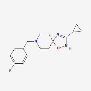 3-Cyclopropyl-8-(4-fluorobenzyl)-1-oxa-2,4,8-triazaspiro[4.5]dec-2-ene