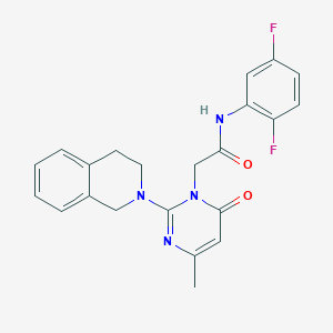 molecular formula C22H20F2N4O2 B14963246 N-(2,5-difluorophenyl)-2-[2-(3,4-dihydroisoquinolin-2(1H)-yl)-4-methyl-6-oxopyrimidin-1(6H)-yl]acetamide 