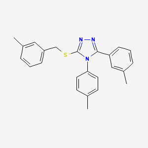 3-(3-methylphenyl)-4-(4-methylphenyl)-5-{[(3-methylphenyl)methyl]sulfanyl}-4H-1,2,4-triazole