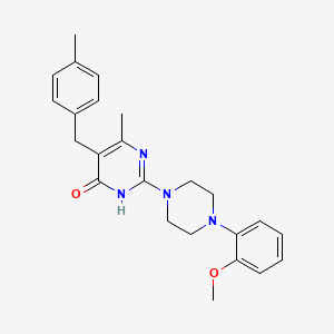 2-[4-(2-methoxyphenyl)piperazin-1-yl]-6-methyl-5-(4-methylbenzyl)pyrimidin-4(3H)-one