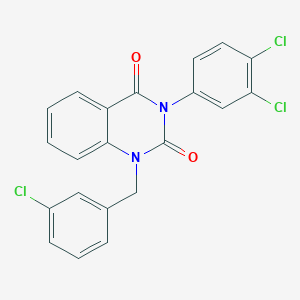 1-(3-chlorobenzyl)-3-(3,4-dichlorophenyl)quinazoline-2,4(1H,3H)-dione