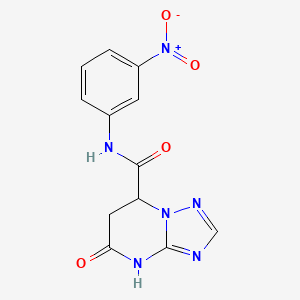 N-(3-nitrophenyl)-5-oxo-4,5,6,7-tetrahydro[1,2,4]triazolo[1,5-a]pyrimidine-7-carboxamide