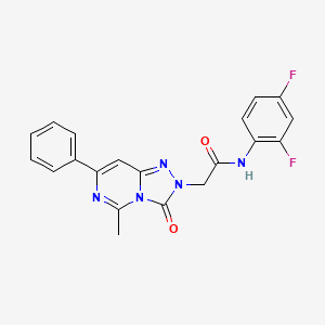 molecular formula C20H15F2N5O2 B14963312 N-(2,4-difluorophenyl)-2-(5-methyl-3-oxo-7-phenyl[1,2,4]triazolo[4,3-c]pyrimidin-2(3H)-yl)acetamide 