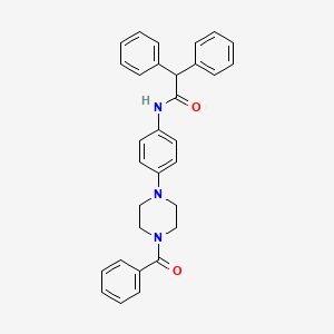 N-[4-(4-benzoylpiperazin-1-yl)phenyl]-2,2-diphenylacetamide