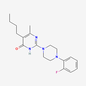 5-butyl-2-[4-(2-fluorophenyl)piperazin-1-yl]-6-methylpyrimidin-4(3H)-one