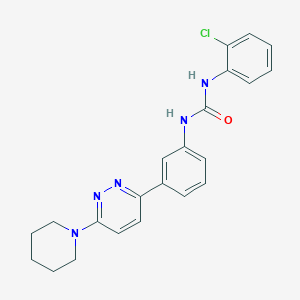 1-(2-Chlorophenyl)-3-(3-(6-(piperidin-1-yl)pyridazin-3-yl)phenyl)urea