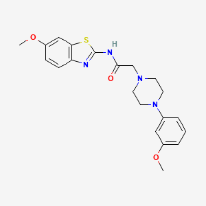 N-(6-methoxy-1,3-benzothiazol-2-yl)-2-[4-(3-methoxyphenyl)piperazin-1-yl]acetamide