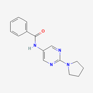 N-[2-(Pyrrolidin-1-YL)pyrimidin-5-YL]benzamide