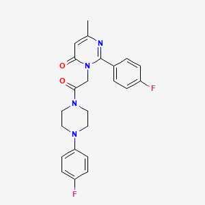 2-(4-fluorophenyl)-3-{2-[4-(4-fluorophenyl)piperazin-1-yl]-2-oxoethyl}-6-methylpyrimidin-4(3H)-one