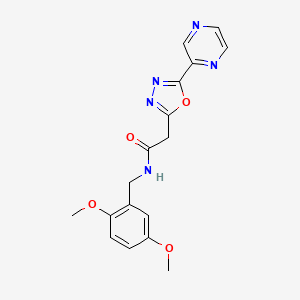 N-(2,5-dimethoxybenzyl)-2-(5-(pyrazin-2-yl)-1,3,4-oxadiazol-2-yl)acetamide